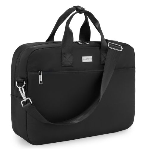 Černá taška na notebook 15,6" s úchytem na kufr Leo