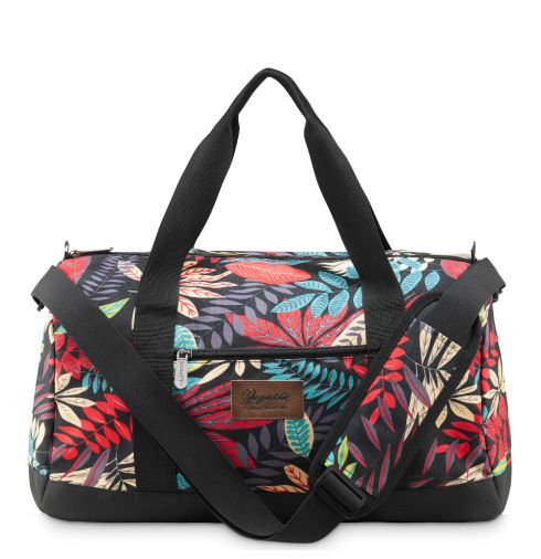 Torba podróżna damska w kwiaty, 40x20x25 cm, ZG825