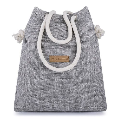 Dámská šedá kabelka 'Villa Eco' Zagatto ZG613 - hlavní fotografie