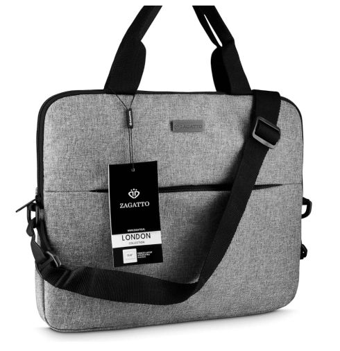 Šedá taška na notebook 15,6" s držákem na kufr Mercury