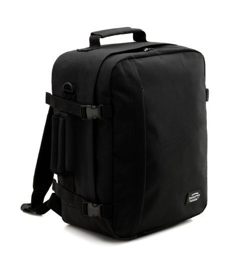 Batoh 40x30x20 do letadla, kostka, černý Casablanca