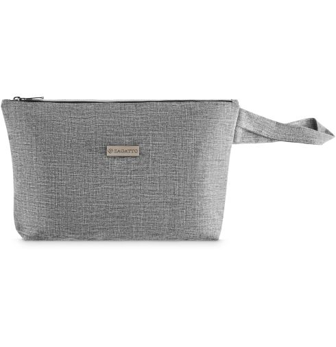 Šedá kosmetická taška s velkým závěsným uchem Zagatto ZG726 - hlavní fotografie, přední strana, miniatura