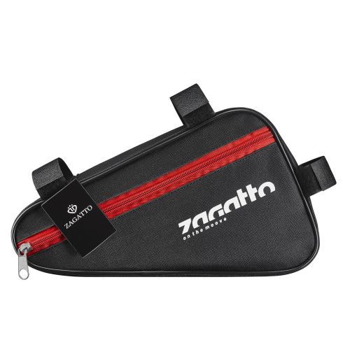 Černá brašna na kolo s červeným zipem 'On the Move' ZG87 - hlavní fotografie
