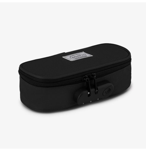 Piórnik szkolny jednokomorowy czarny Hokusai