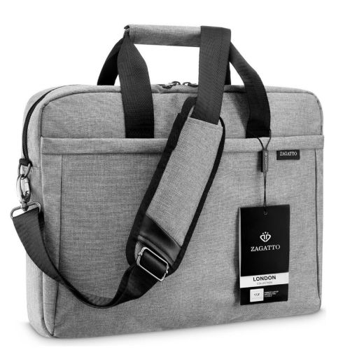 Torba na laptopa 15,6" cali z kolekcji Oxford ZG107 Gray - zdjęcie główne - miniaturka