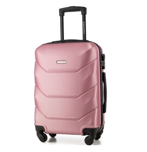 Příruční kufr do letadla 55×40×20 světle růžový Barbados