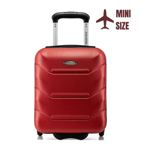 Malý kufr na kolečkách 40x30x20 červený Times Square