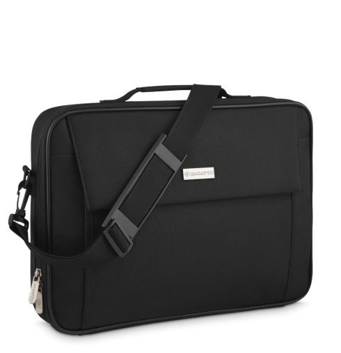 Torba na laptopa 15,6", czarna, usztywniana ZG639 Zagatto zdjęcie męska i damska
