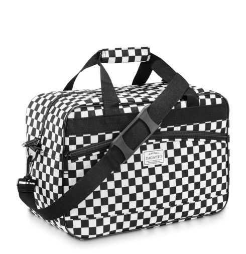 Torba podróżna we wzór szachownicy 40x20x25, ZG828