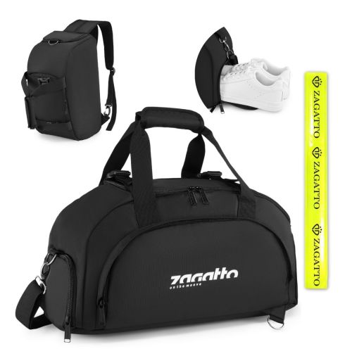 Batoh/cestovní taška 2 v 1, černá, Detroit