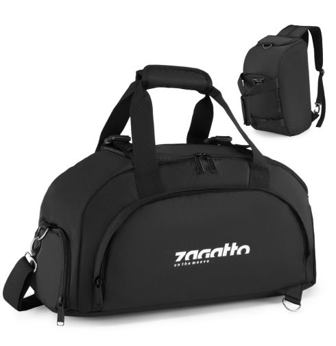 Batoh/cestovní taška 2 v 1, černá, Detroit