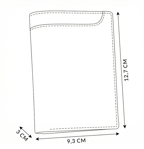 Pánská peněženka Kip RFID Secure Vertical Black z kůže