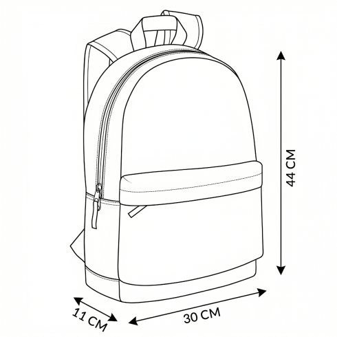 Tmavě modrý školní batoh ZG1030