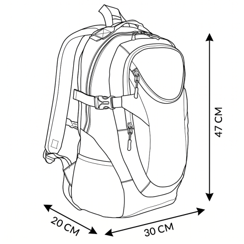 Taktický turistický batoh s prostorem pro notebook Varšava