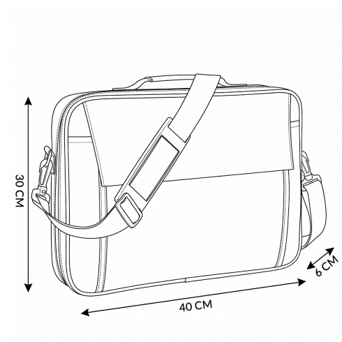 15,6" černá pevná brašna na notebook Gravity