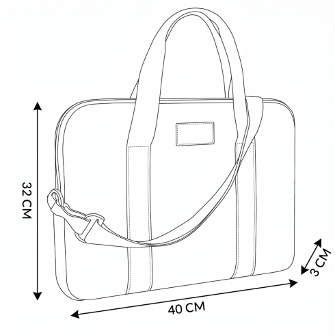 Elegantní květinová taška přes rameno Pegasus 15,6"