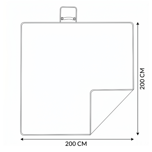 Pikniková deka 200x200 cm s izolací ZG904
