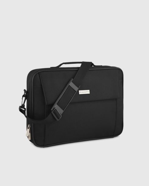 Černá pevná taška na notebook 15,6 palce, polyester, Zagatto