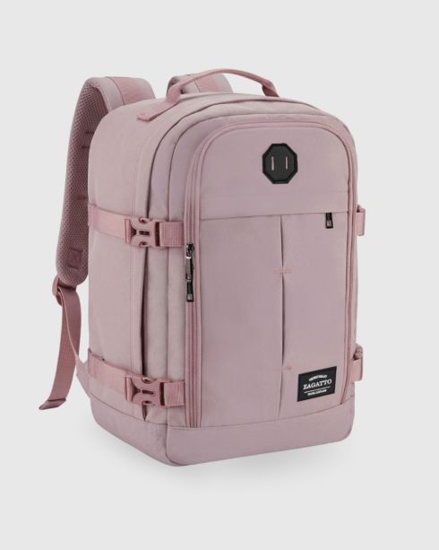 Růžový cestovní batoh 40x30x20 cm, polyester a nylon – fotografie 2