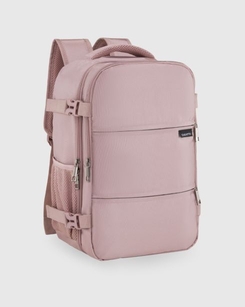 Růžový cestovní batoh 40x30x20 cm, polyester a nylon – fotografie 2