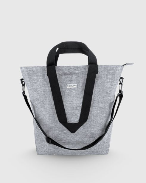 Šedá dámská kabelka shopper přes rameno, polyester, Zagatto
