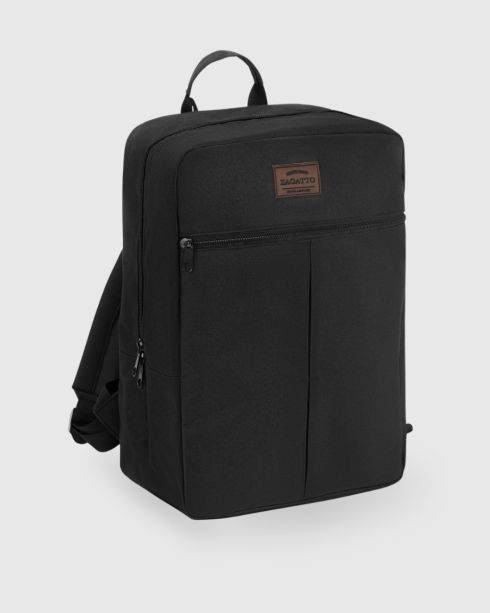 Černý příruční batoh do letadla 40x20x30, polyester, Zagatto