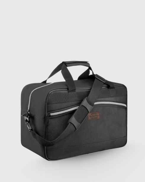 Černá příruční taška 40x20x25, polyester a nylon, Zagatto
