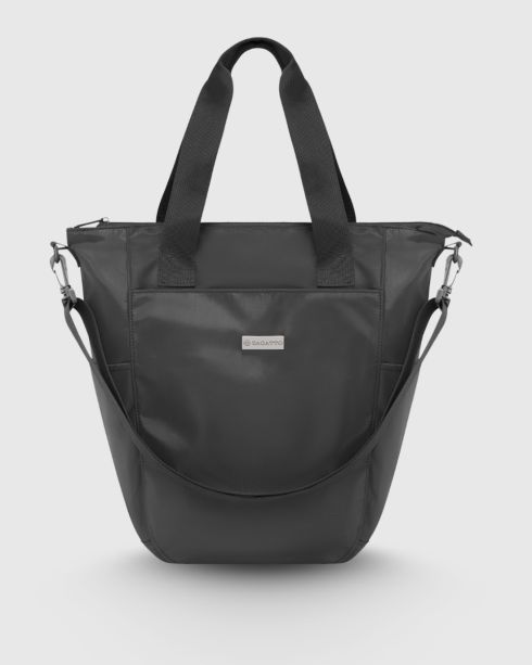 Černá dámská shopper kabelka s ramenním popruhem, polyester, Zagatto – fotografie 2