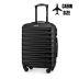 Příruční kufr na kolečkách 55x40x20, černý, ZG501 ABS C Black