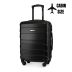 Příruční kufr na kolečkách 55x40x20, černý, ZG502 ABS C Black