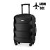 Příruční kufr na kolečkách 55x40x20, černý, ZG504 ABS C Black