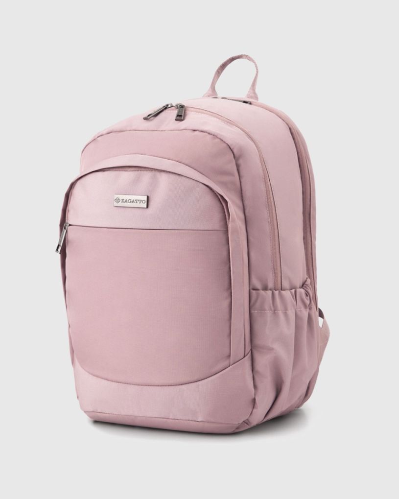 Růžový dámský cestovní batoh do letadla 40x20x25, polyester a nylon – fotografie 2