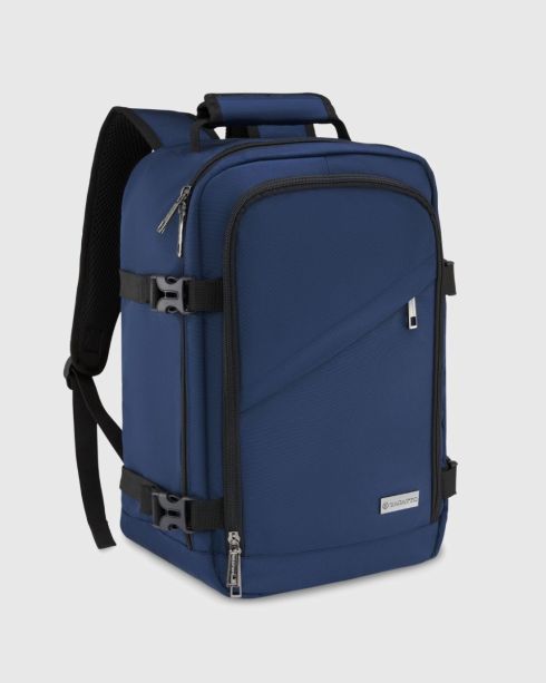 Námořnická modrá městský batoh 40x20x25, příruční zavazadlo Ryanair, polyester a nylon, Zagatto