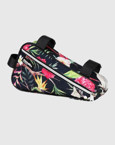 Černá květinová brašna na rám kola, polyester, Zagatto