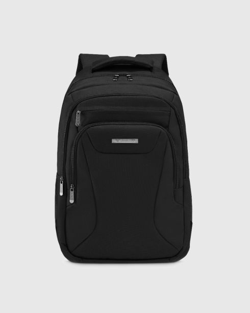 Černý batoh s prostorem pro notebook 29L, polyester a nylon, Zagatto
