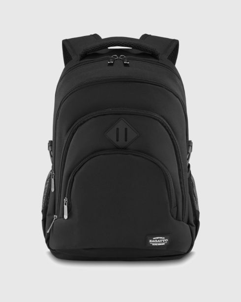 Černý batoh s prostorem pro notebook, polyester a nylon, Zagatto
