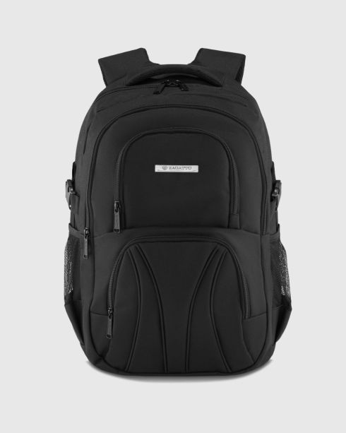 Černý batoh s prostorem na notebook, polyester a Codura, Zagatto
