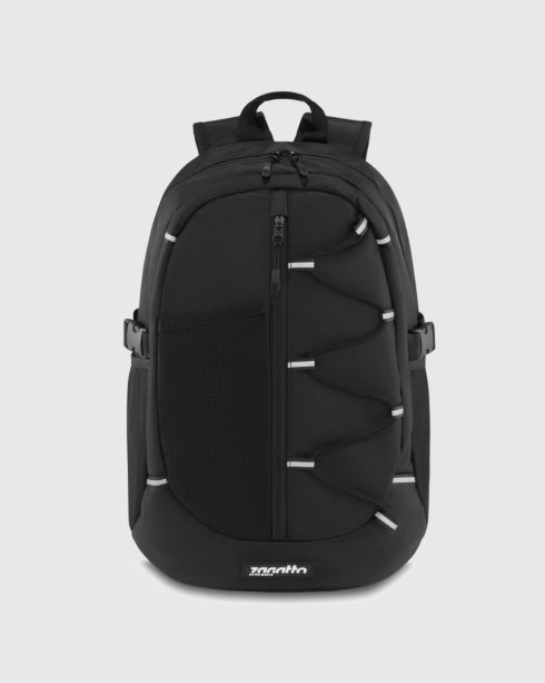 Černý batoh s prostorem na notebook, polyester a Codura, Zagatto