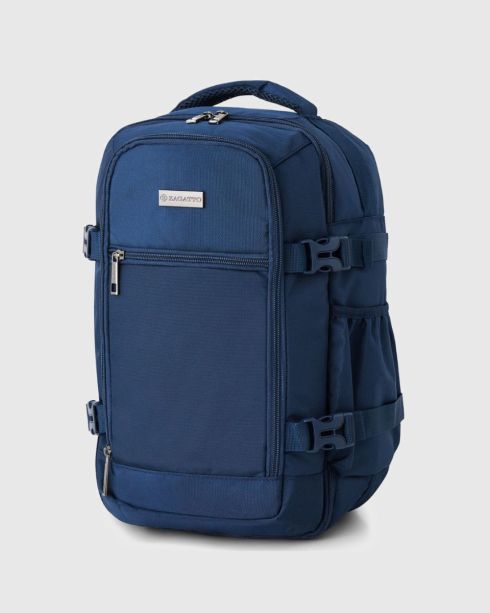 Námořnická modrá batoh do letadla 40x20x25, polyester a nylon, Zagatto