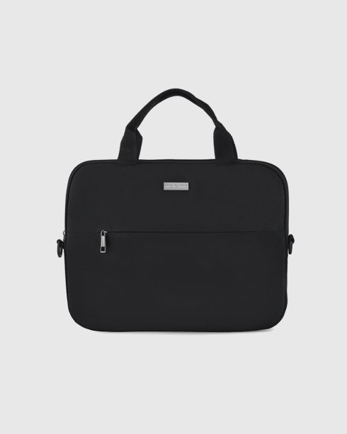 Černá taška na notebook 15,6 palce s úchytem na kufr, polyester, nylon, Zagatto