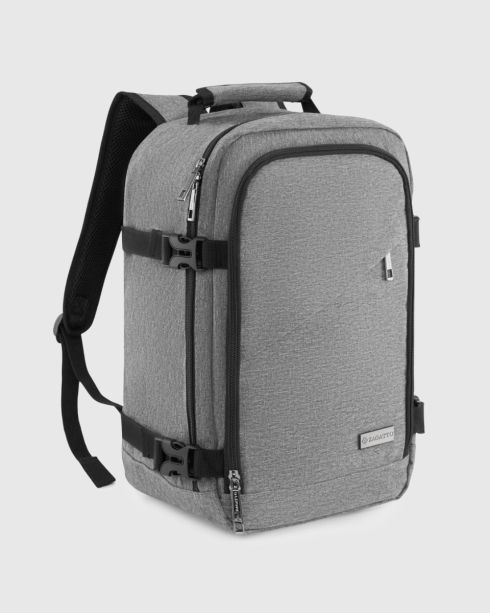 Tmavošedý ergonomický batoh 40×20×25 jako příruční zavazadlo, polyester, nylon, Zagatto