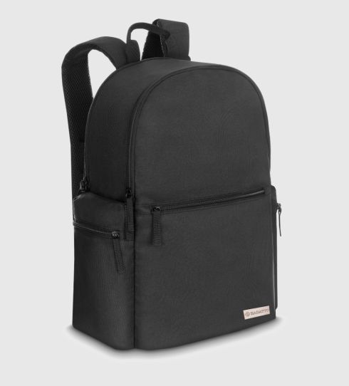 Černý batoh s oddělenou přihrádkou na notebook, polyester a nylon, Zagatto