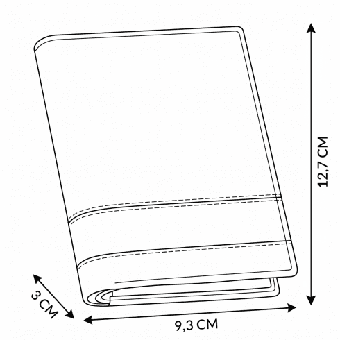 Pánská vertikální kožená peněženka Secure Denier s RFID ochranou