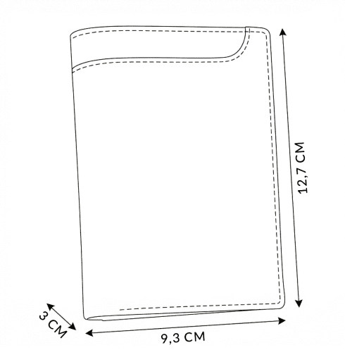 Pánská peněženka Kip RFID Secure Vertical Black z kůže