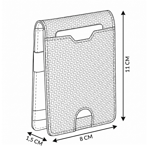 Malá pánská kožená peněženka RFID Secure černá Ryal