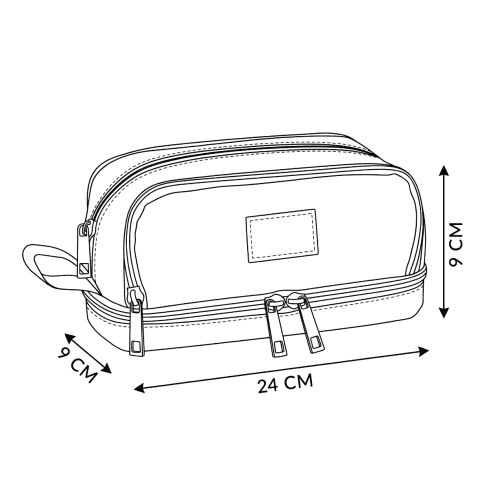 Růžový čtyřkomorový penál s přihrádkami Klimt