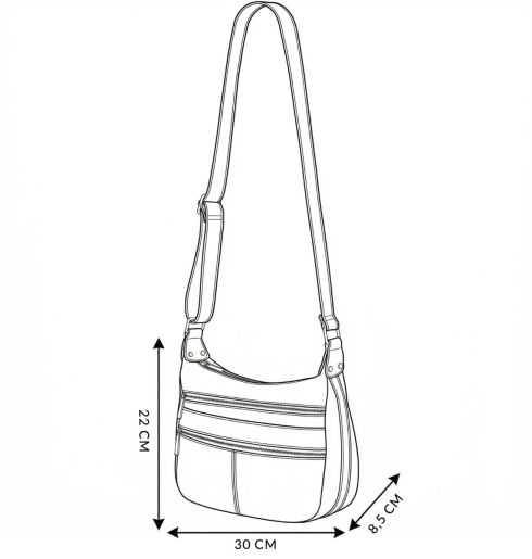 Dámská kabelka z ekokůže, crossbody Twilight