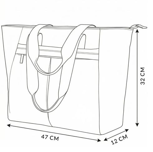 Černá dámská kabelka typu shopper After
