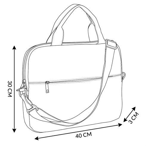 Pánská brašna na notebook 15,6" tmavě modrá Neptune