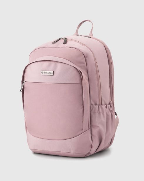 Růžový dámský cestovní batoh do letadla 40x20x25, polyester a nylon